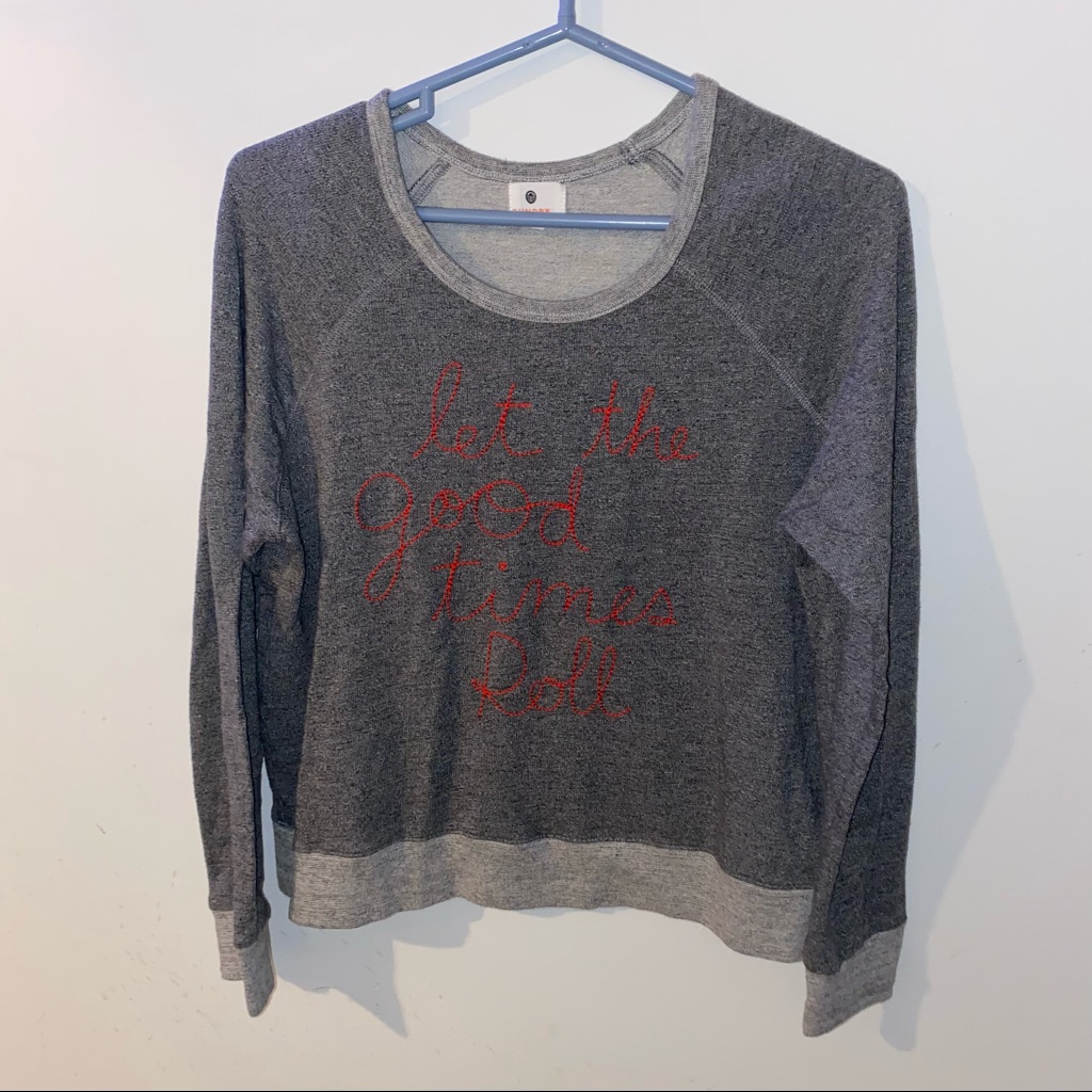 Sundry Let The Good Times Roll Sweatshirt Sz M
